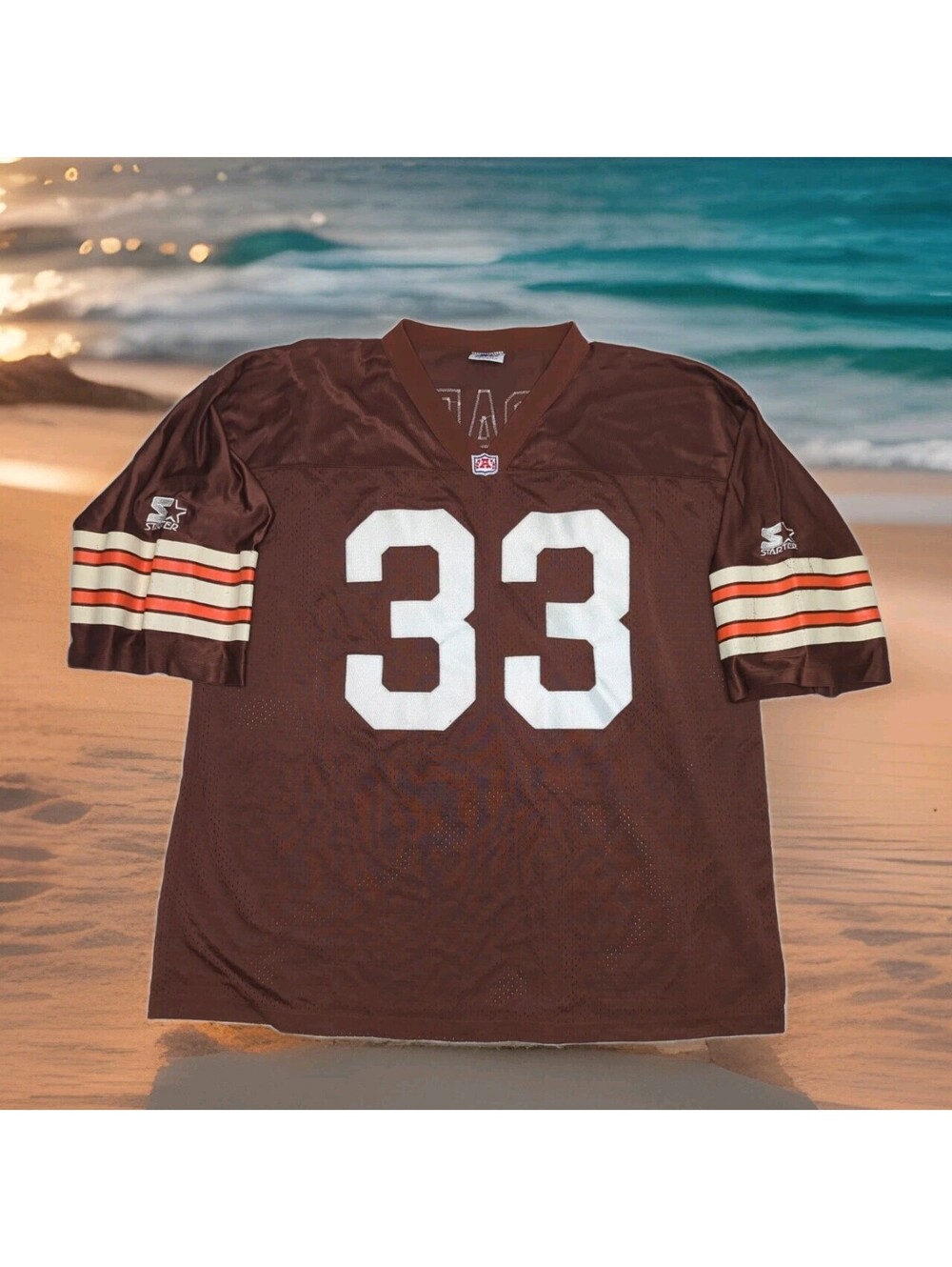 Rare Vintage 90s Starter Cleveland Browns Leroy Hoard NFL Jersey Mens XL X-Large